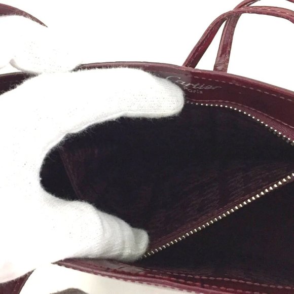 Cartier Burgundy Tote Bag - Picture 10 of 12